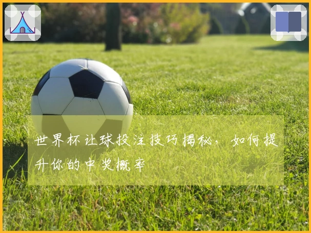 世界杯让球投注技巧揭秘，如何提升你的中奖概率